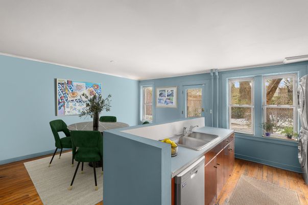 Interior, Kitchen, Wood Texture Flooring