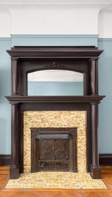 Fireplace, Interior, Piano, Wood Texture Flooring