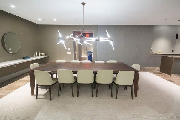 Dining room, Interior, Recessed Lighting