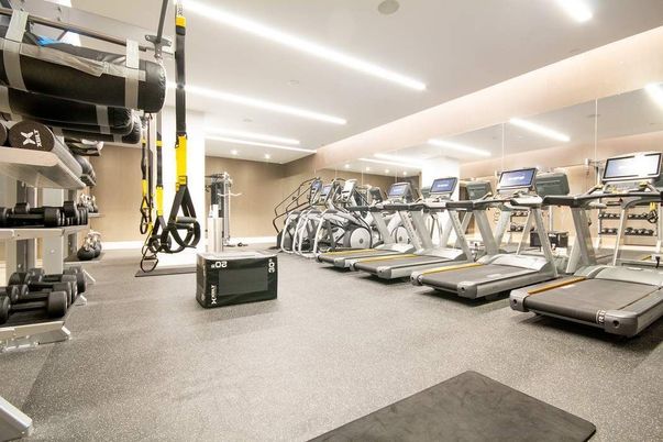 Fitness Equipment, Gym, Interior, Recessed Lighting