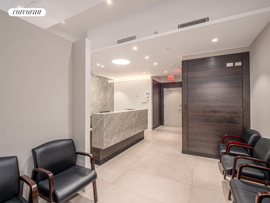 Elevator, Interior, Marble Walls, Recessed Lighting