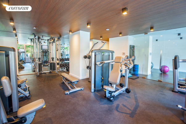 Fitness Equipment, Gym, Interior, Recessed Lighting