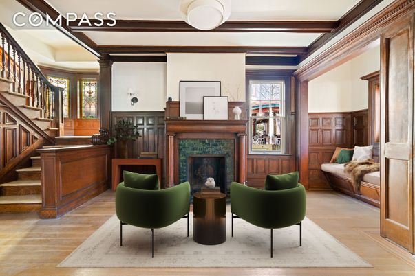 Fireplace, Interior, Wood Texture Flooring, Wooden Walls