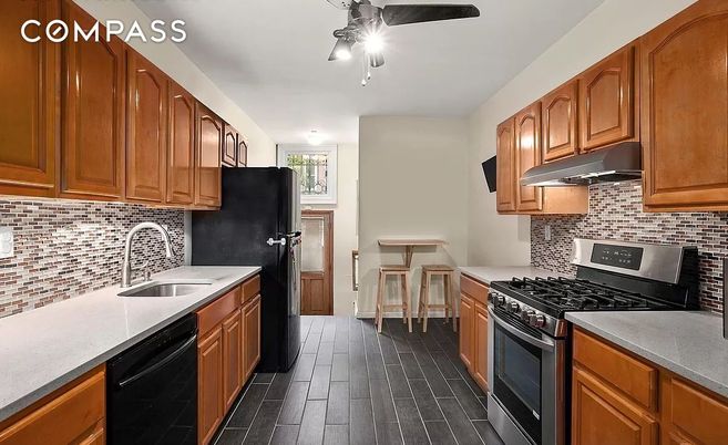 Interior, Kitchen, Wood Texture Flooring