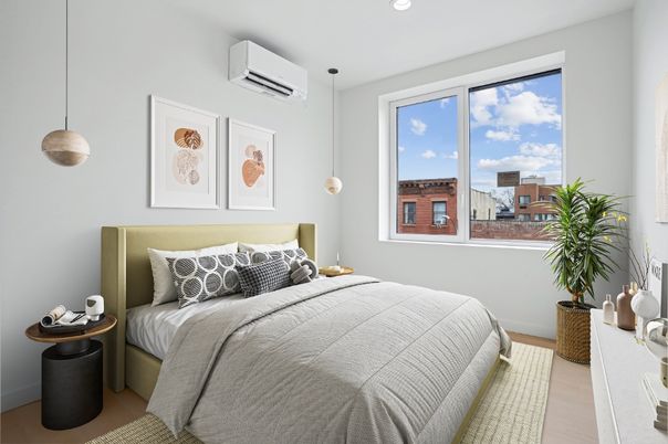 Bedroom, Interior, Pendant Lights, Recessed Lighting