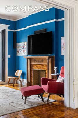 Fireplace, Interior, Wood Texture Flooring