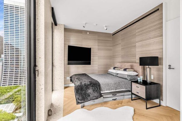 Bedroom, Interior, Wood Texture Flooring, Wooden Walls
