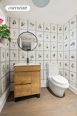 Bathroom, Interior, Wood Texture Flooring