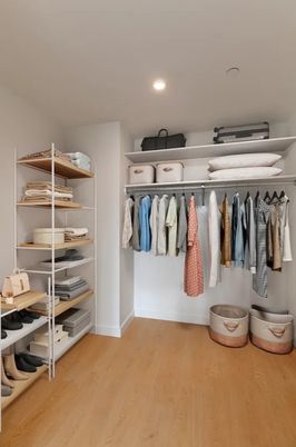 Interior, Recessed Lighting, Walk-in Closets, Wood Texture Flooring