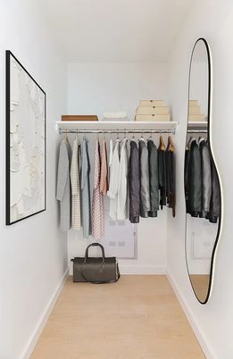 Interior, Walk-in Closets, Wood Texture Flooring