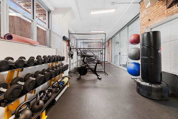 Fitness Equipment, Interior, Stone Walls