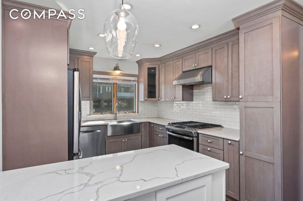 Interior, Kitchen, Pendant Lights, Recessed Lighting, Stainless Steel Appliances