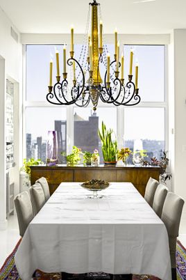 Chandelier, Dining room, Interior