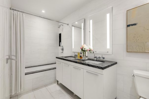 Bathroom, Interior, Kitchen, Marble Walls, Recessed Lighting
