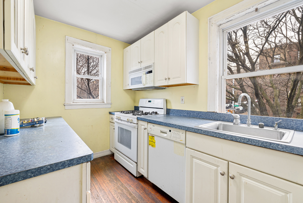 Interior, Kitchen, Wood Texture Flooring