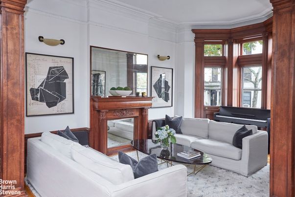 Fireplace, Interior, Living room, Piano