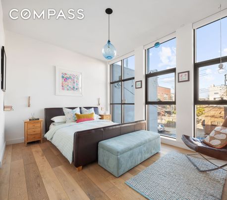 Bedroom, Interior, Pendant Lights, Wood Texture Flooring