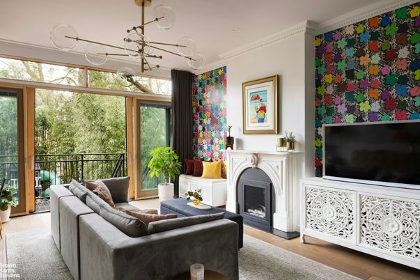 Fireplace, Interior, Living room, Wood Texture Flooring
