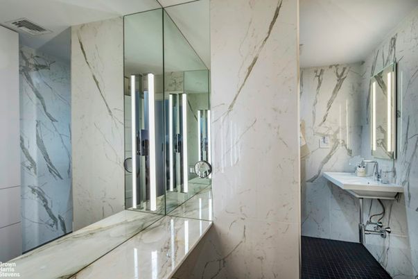 Bathroom, Interior, Marble Walls