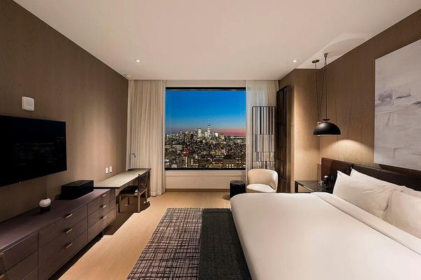 Bedroom, Interior, Pendant Lights, Recessed Lighting