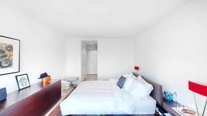 Bedroom, Home Office, Interior, Recessed Lighting, Wood Texture Flooring