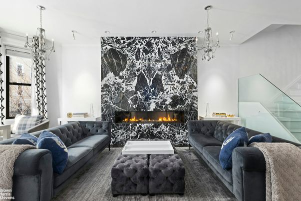 Chandelier, Fireplace, Interior, Living room, Pendant Lights