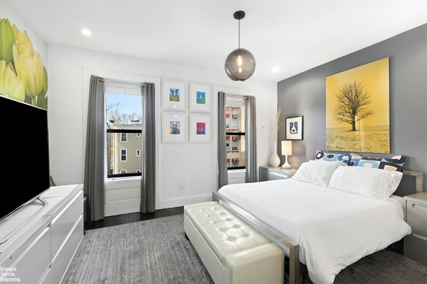 Bedroom, Interior, Pendant Lights, Recessed Lighting