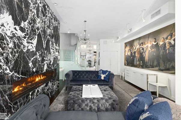 Chandelier, Fireplace, Interior, Living room, Pendant Lights