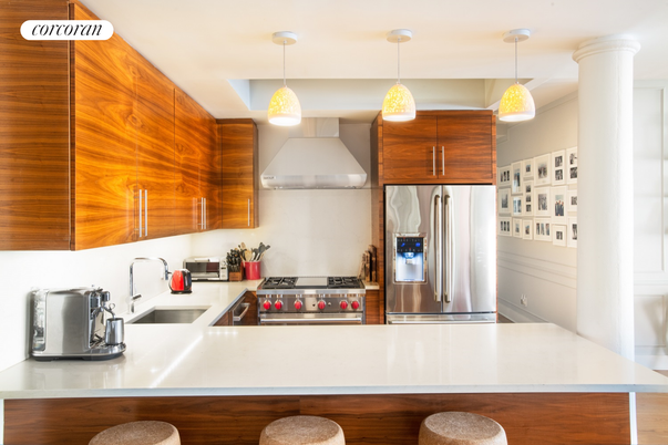 Interior, Kitchen, Pendant Lights, Stainless Steel Appliances