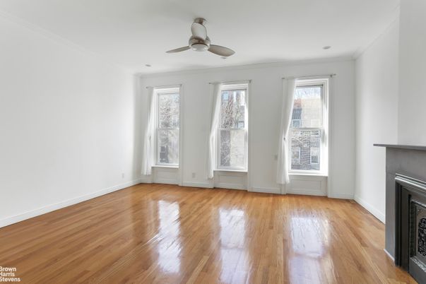 Empty room, Fireplace, Interior, Wood Texture Flooring