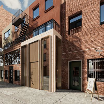 Exterior, Facade, Brick Facade, Rowhouse