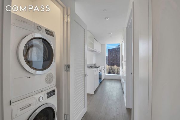 Interior, Recessed Lighting, Utility Closets, Washer, Wood Texture Flooring