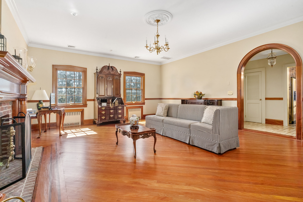 Chandelier, Fireplace, Interior, Living room, Wood Texture Flooring