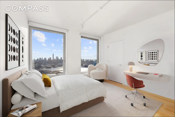 Bedroom, Home Office, Interior, Water, Wood Texture Flooring