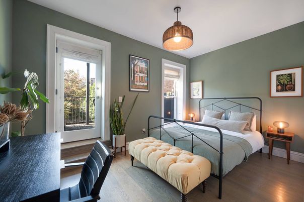 Bedroom, Interior, Wood Texture Flooring
