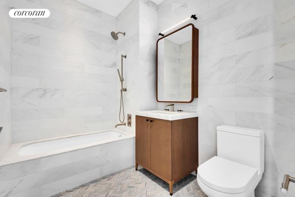 Bathroom, Interior, Marble Walls
