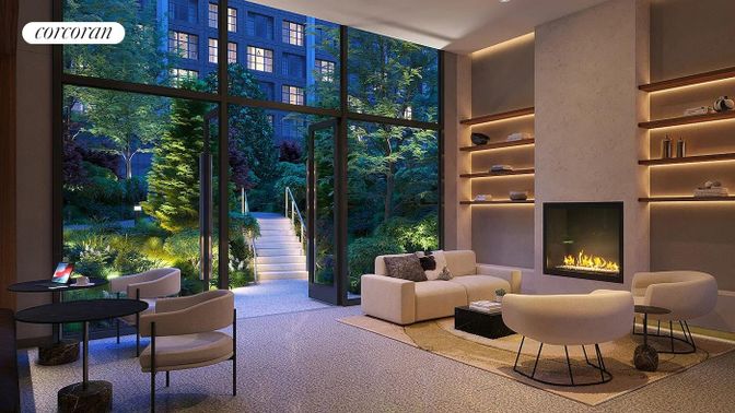 Fireplace, Interior, Living room, Recessed Lighting