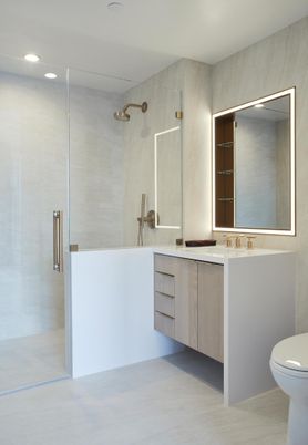Bathroom, Interior, Recessed Lighting