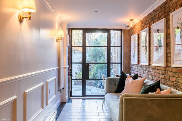 Interior, Living room, Stone Walls