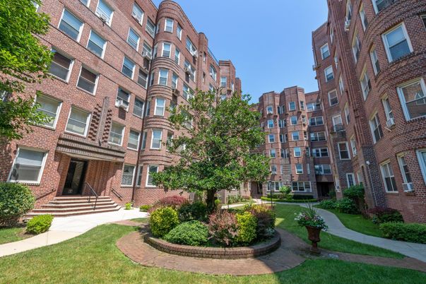Exterior, Facade, Brick Facade, Condo Building