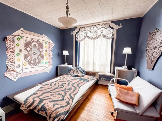 Bedroom, Interior, Wood Texture Flooring