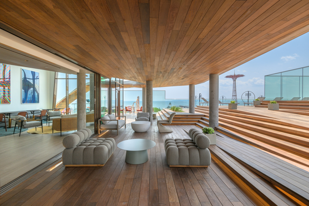 Exterior, Interior, Living room, Water, Wooden Ceilings, Wood Texture Flooring