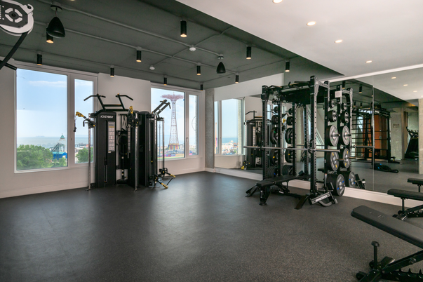 Fitness Equipment, Interior, Recessed Lighting