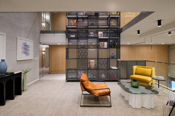 Interior, Living room, Recessed Lighting