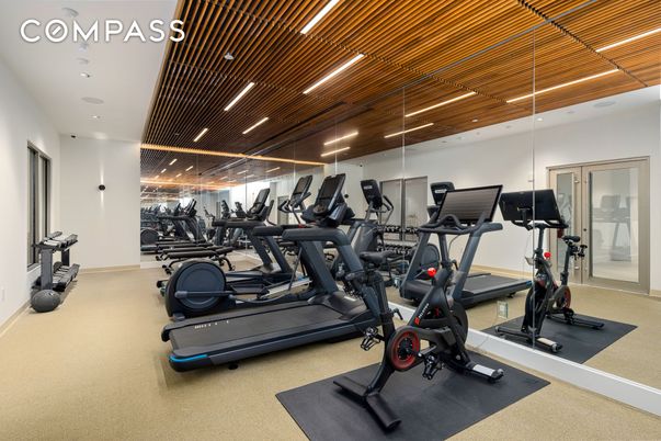 Fitness Equipment, Gym, Interior, Recessed Lighting