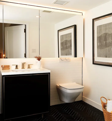 Bathroom, Interior, Recessed Lighting