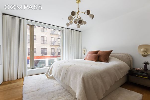 Bedroom, Interior, Pendant Lights, Wood Texture Flooring