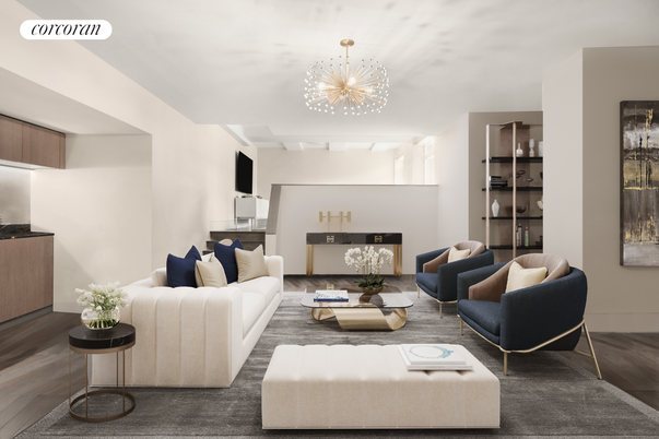 Interior, Living room, Pendant Lights, Wood Texture Flooring