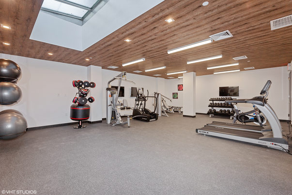 Fitness Equipment, Gym, Interior, Recessed Lighting