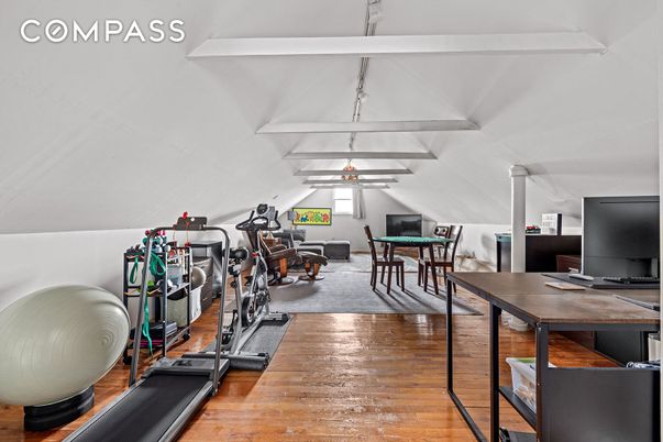 Dining room, Fitness Equipment, Interior, Wood Texture Flooring